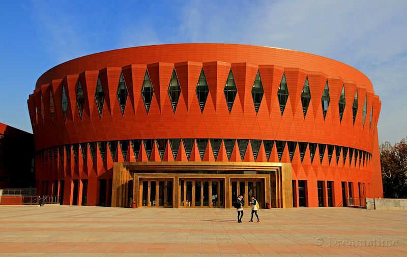 university, Beijing, library, architecture