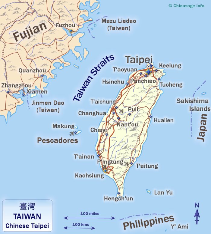 Map of Taiwan