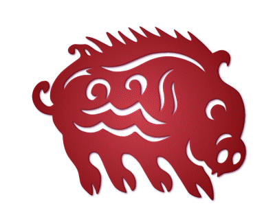 zodiac,paper-cut,pig